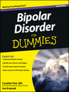 Cover image for Bipolar Disorder For Dummies